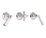 California Faucets
TO_4603L
Monterey 3 Handle Tub and Shower Trim Only Lever Handles