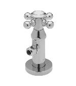 California Faucets9000_47Deluxe Angle Stop w/ Flange and Monterey Cross Handle