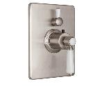 California FaucetsTO-THC1LStyleTherm Trim Only Square Plate with Single Volume Control